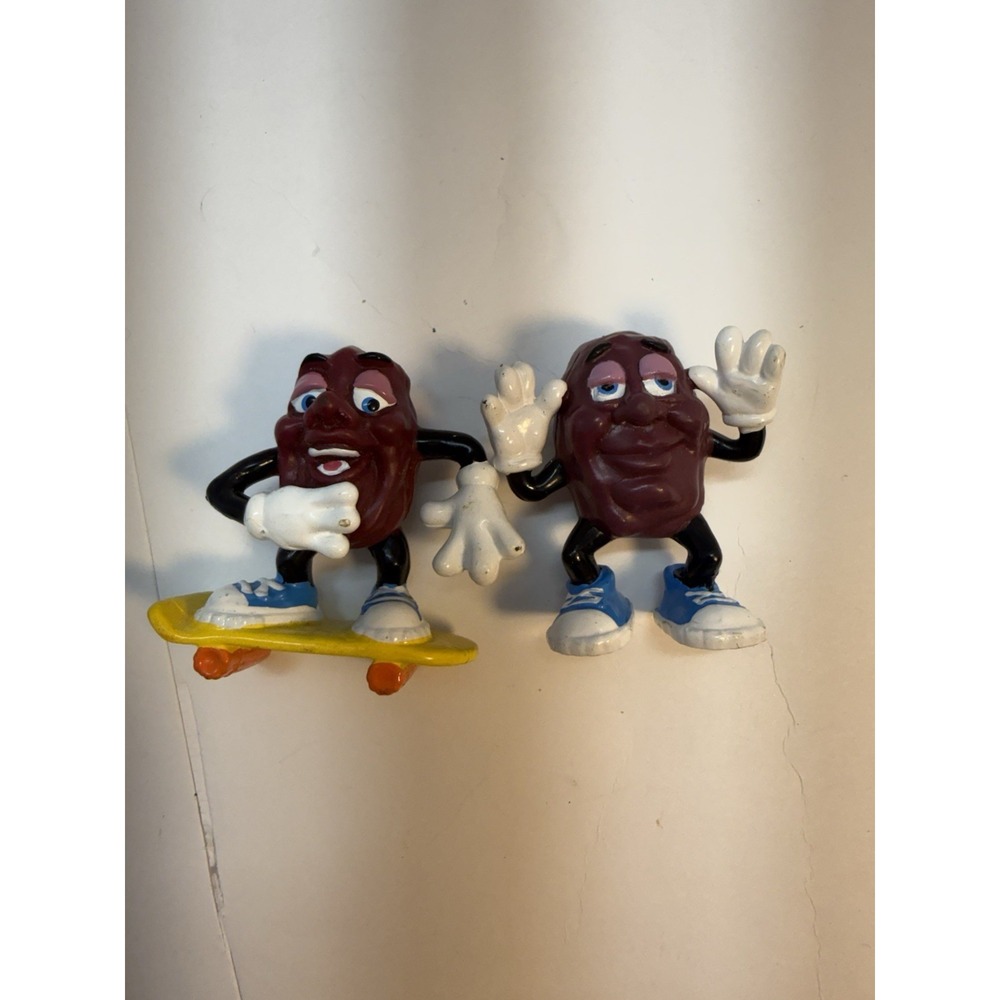 Vintage California Raisins Figures set of 2 Applause 1988